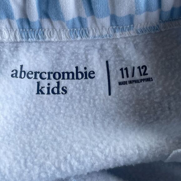 Abercrombie Kids Shorts Girls 11/12 Checkered Skater Drawstring Sweat Shorts - Picture 5 of 12